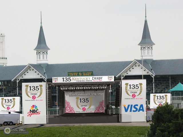 Churchill Downs Race Track The Kentucky Derby & Oaks Branded Pop-up: Mobile Stage