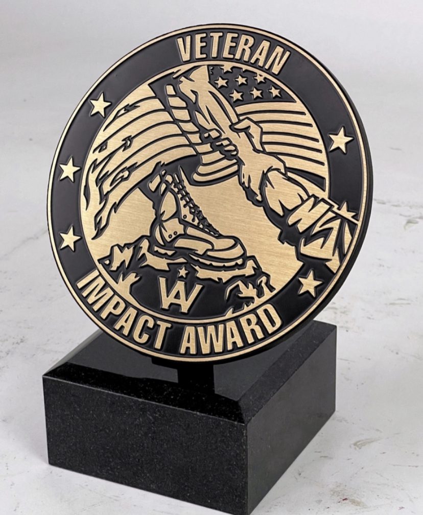 Veteran Impact Award Bust at Warrior Alliance Gala